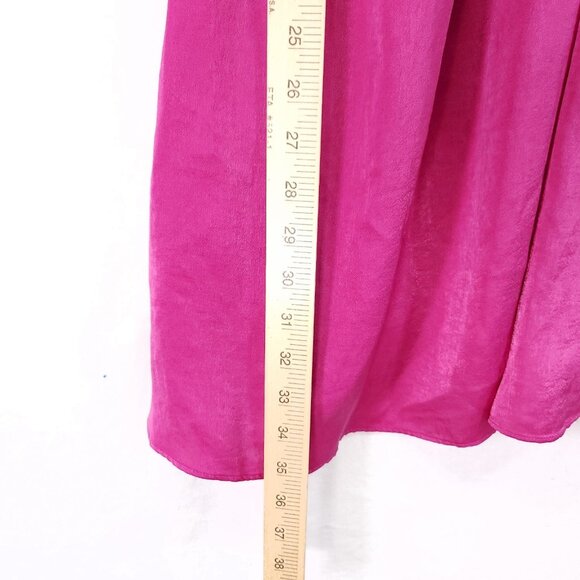 Free People Satin Mini Dress Size 10 Gabbys Party All Night Low V-Neck Pockets - Picture 6 of 15